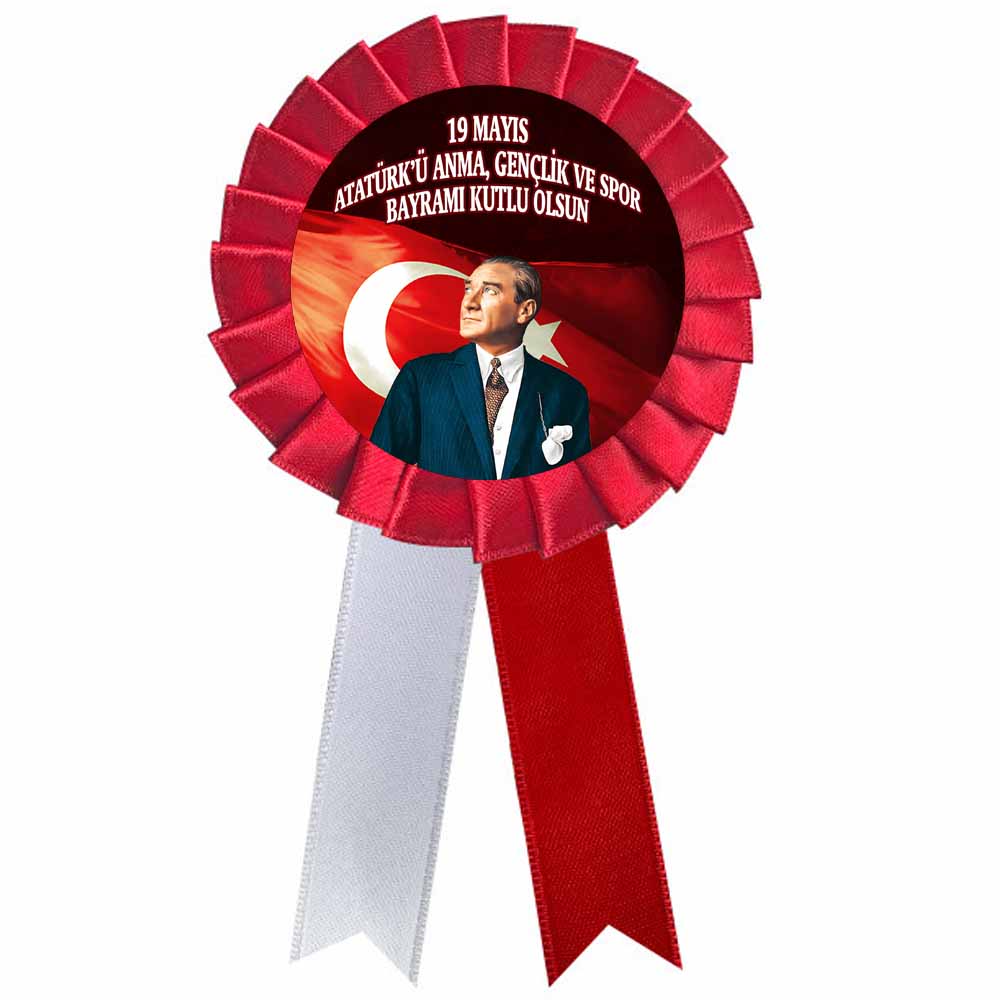 19 Mayıs Atatürk'ü Anma, Gençlik ve Spor Bayramı Kokartı-50 Adet