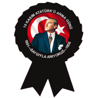 Kokart-10 Kasım Atatürk'ü Anma Günü Etiket Kokartı-4 Adet