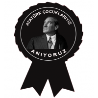 Kokart-10 Kasım Atatürk Çocuklarıyız  Etiket Kokartı-4 Adet