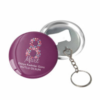 8 Mart Kadınlar Günü Özel Tasarım Hediyelik Anahtarlık | Kaliteli Metal Anahtarlık