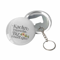 8 Mart Kadınlar Günü Özel Tasarım Hediyelik Anahtarlık | Kaliteli Metal