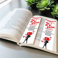 29 Ekim Cumhuriyet Bayramı Kitap Ayracı | Öğrenciler için Atatürk Sözlü Hediye