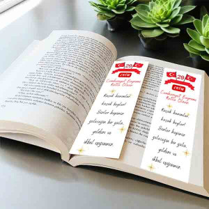 Öğrenciler için 29 Ekim Kitap Ayracı | Atatürk Sözlü Cumhuriyet Bayramı Hediyesi Öğrenciler için 29 Ekim Kitap Ayracı | Atatürk Sözlü Cumhuriyet Bayramı Hediyesi