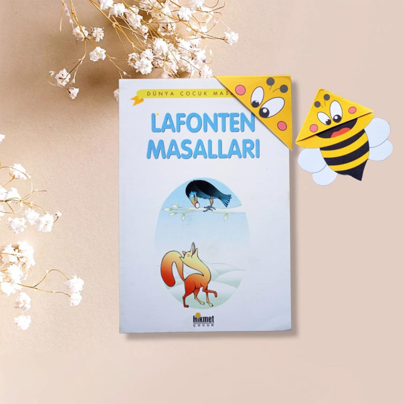Artık Okuyorum Ayracı - Arı Desenli Kitap Ayracı artik okuyorum ayraci ari desenli kitap ayraci
