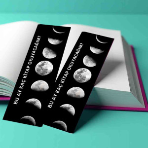 Ay'ın Evreleri Kitap Ayracı | Aylık Okuma Hedefi Motivasyon Ayracı Ay'ın Evreleri Kitap Ayracı | Aylık Okuma Hedefi Motivasyon Ayracı