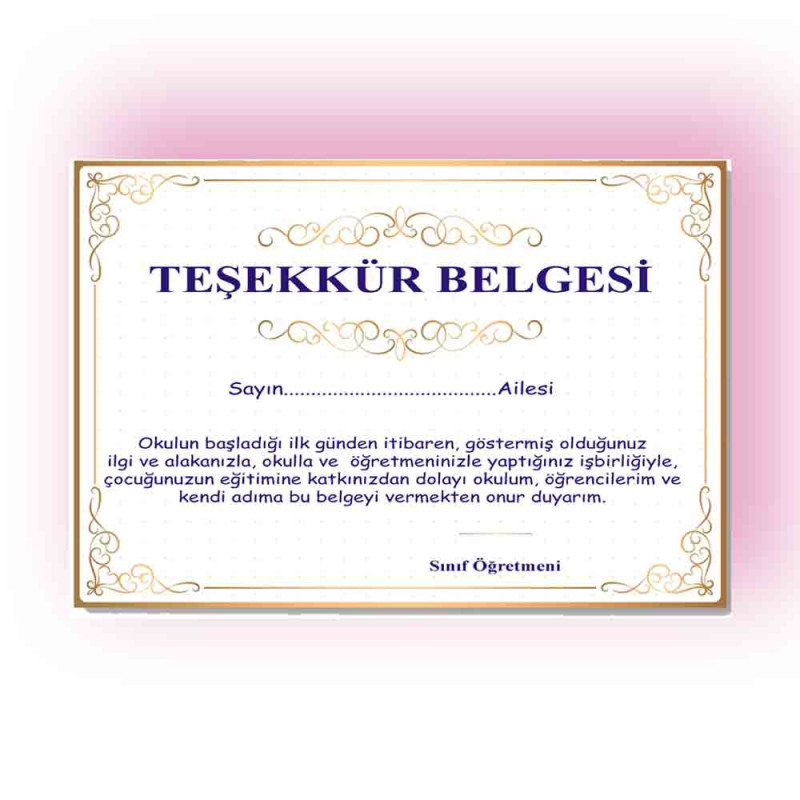 Veli Teşekkür Belgesi - Okul Etkinliklerine Özel veli-tesekkur-belgesi-okul-etkinlikleri-icin