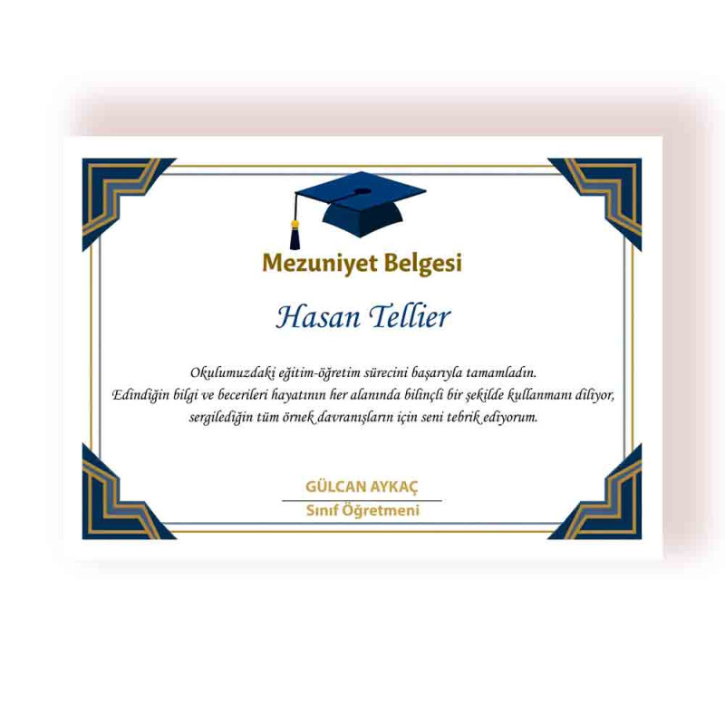 Mezuniyet Belgesi | Diploma Örneği mezuniyet-belgesi-diploma-ornek