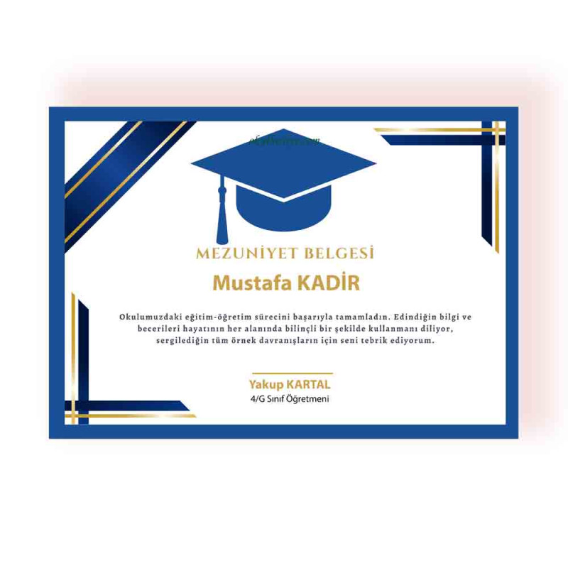 Mezuniyet Belgesi | Diploma Örneği mezuniyet-belgesi-diploma-ornek