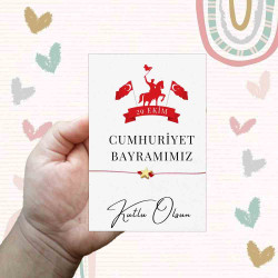 29 Ekim Cumhuriyet Bayramı Şans Bilekliği