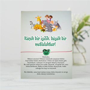 Hayvanları Koruma Günü Bilekliği - "Küçük bir iyilik, büyük bir mutluluktur!"