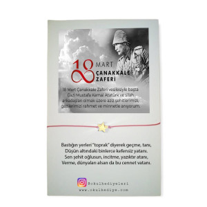 Çanakkale Zaferi Şans Bilekliği | Tarihi Ruhla Tasarlanmış Anlamlı Hediye Çanakkale Zaferi Şans Bilekliği | Tarihi Ruhla Tasarlanmış Anlamlı Hediye
