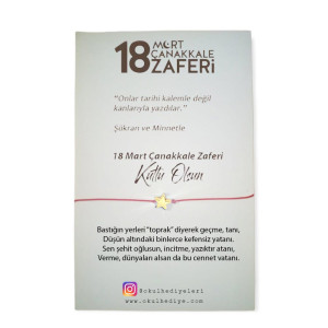 Çanakkale Zaferi Şans Bilekliği | Tarihi Ruhla Tasarlanmış Anlamlı Hediye Çanakkale Zaferi Şans Bilekliği | Tarihi Ruhla Tasarlanmış Anlamlı Hediye