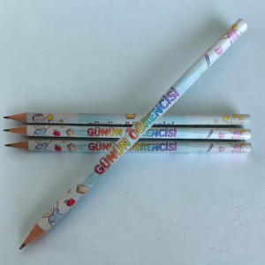 Günün Öğrencisi Temalı Özel Tasarım Kalem - Öğretmenler İçin Günlük Ödül ve Motivasyon Kalemi
