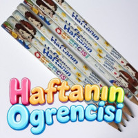 Haftanın Öğrencisi Temalı Özel Tasarım Kurşun Kalem Seti - Motivasyon ve Ödül Kalemi