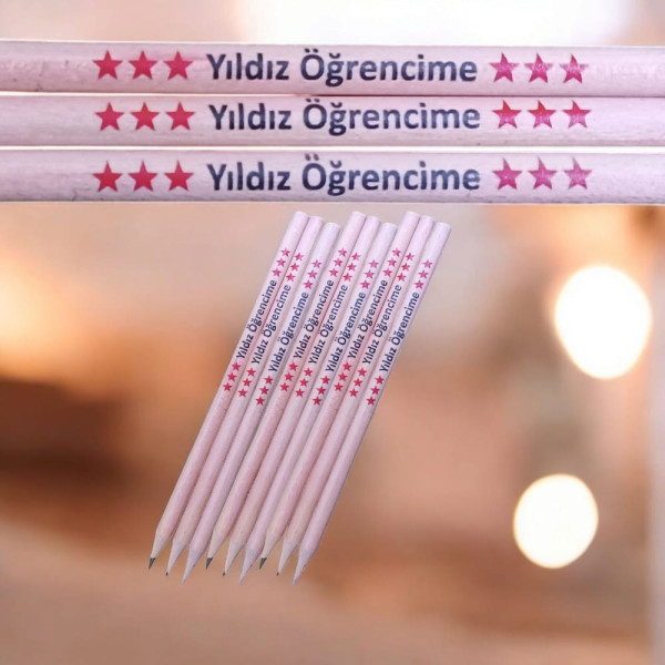 yıldız-öğrencime-yazılı-kurşun-kalemler-yıldız-desenli-öğretmen-hediyelikleri
