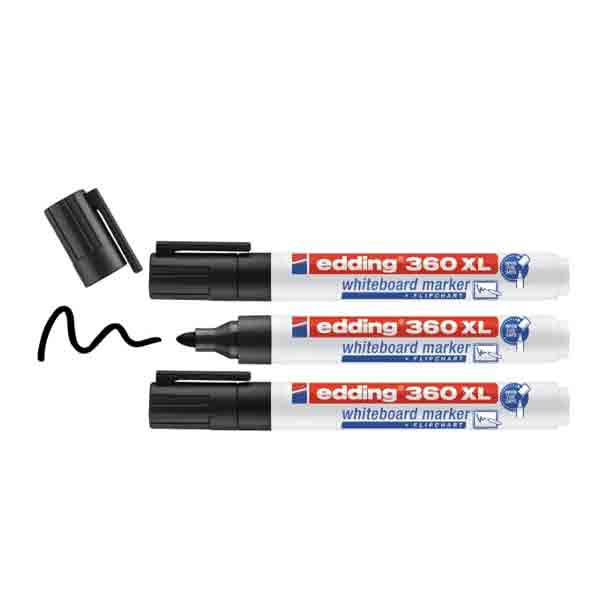 edding-360-xl-beyaz-yazi-tahtasi-kalemi-siyah-3lu-set-yeniden-doldurulabilir