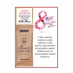 8 Mart Kahveli Kart | Kadınlar Gününe Özel Anlamlı Hediye 8 Mart Kahveli Kart | Kadınlar Gününe Özel Anlamlı Hediye