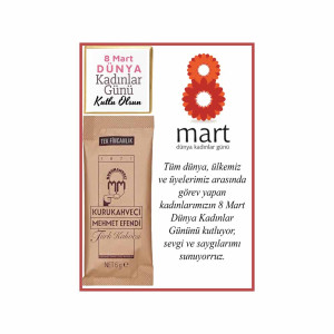 8 Mart Kahveli Kart | Kadınlar Gününe Özel Anlamlı Hediye 8 Mart Kahveli Kart | Kadınlar Gününe Özel Anlamlı Hediye