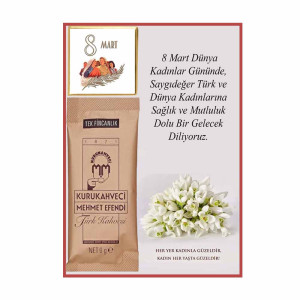 8 Mart Kahveli Kart | Kadınlar Gününe Özel Anlamlı Hediye 8 Mart Kahveli Kart | Kadınlar Gününe Özel Anlamlı Hediye