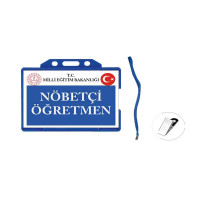 Nöbetçi Öğretmen Yaka Kartı | Görev Bilincini Yansıtan Dayanıklı Tasarım