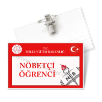 Nöbetçi Öğrenci Yaka Kartı | Okul Görev Bilincini Destekleyen Aksesuar