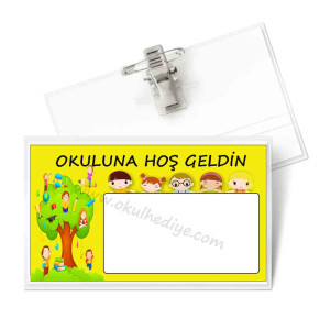 Okul Yaka Kartı Hoşgeldin | Klipsli PVC Tasarımıyla Tanınabilirlik Sağlayan Aksesuar Okul Yaka Kartı Hoşgeldin | Klipsli PVC Tasarımıyla Tanınabilirlik Sağlayan Aksesuar
