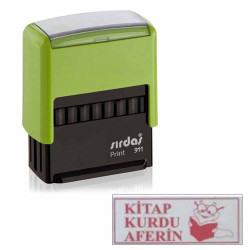 Kitap Kurdu Aferin Kasesi | Özel Tasarım Mühür Kaşesi