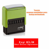 Okul Öncesi Öğretmen Kasesi | Özel Tasarım Seramik Mühür Kaşesi