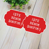 Okula Başladı Konuşma Balonu | İlk Gün Hatırası-İşte Benim Sınıfım