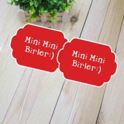Okula Başladı Konuşma Balonu | İlk Gün Hatırası-Mini Mini Birler