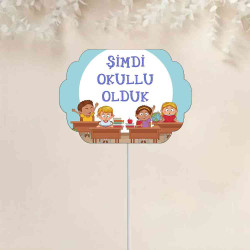Okula Başladı Konuşma Balonu | İlk Gün Hatırası