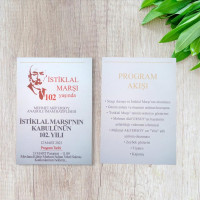 İstiklal Marşının Kabulü Davetiyesi | 12 Mart Etkinliği