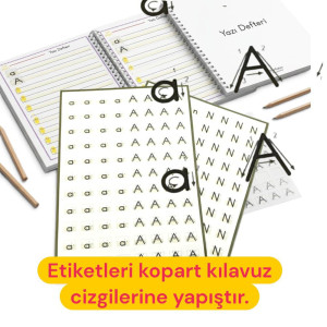 Harf ve Rakam Sticker Seti - Yazı Defteri İçin Kendinden Yapışkanlı Model Harf ve Rakam Etiketleri Harf ve Rakam Sticker Seti - Yazı Defteri İçin Kendinden Yapışkanlı Model Harf ve Rakam Etiketleri