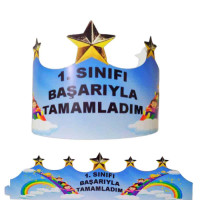 1. Sınıfı Başarıyla Tamamladım Tacı | Ayarlanabilir Taç