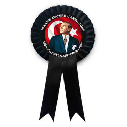 10 Kasım Atatürk Anma Kokartı | Özel Tasarım Metal Rozet
