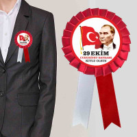 Cumhuriyet Bayramı Kokartı | 29 Ekim Özel Tasarım Atatürk