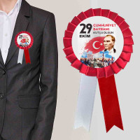 Cumhuriyet Bayramı Kokartı | 29 Ekim Özel Tasarım Atatürk