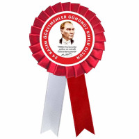 Öğretmenler Günü Saten Kokart | Kaliteli ve Şık Tasarım