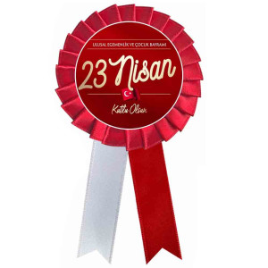 23 Nisan Saten Kokartları | Çocuk Bayramı Özel 23 Nisan Saten Kokartları | Çocuk Bayramı Özel