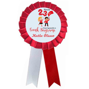 23 Nisan Saten Kokartları | Çocuk Bayramı 23 Nisan Saten Kokartları | Çocuk Bayramı