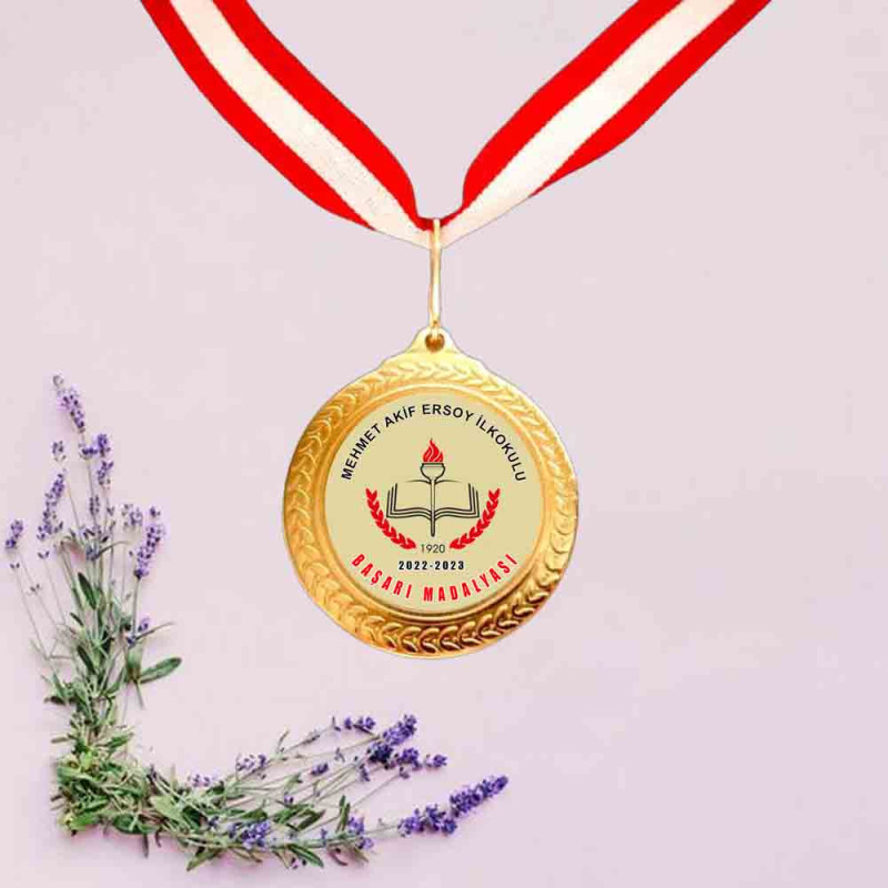 Başarı Madalyası - En İyi Ödül - Altın Renk basari-madalyasi-odul-madalyasi-okul-hediyesi