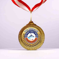 Özel Tasarım Altın Renk Ayın Öğrencisi Madalyası (Okul Adı Baskılı)