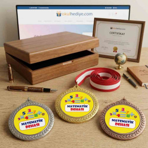 Matematik Dehası Madalyası - Altın, Gümüş, Bronz Seçenekli