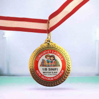 Artık Okuyorum Yazıyorum Madalyası (Okul, Sınıf, Öğretmen Adı Baskılı)