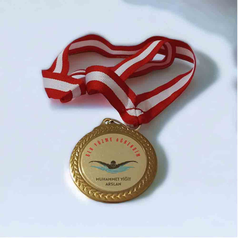 Ben Yüzme Öğrendim Madalyası - Kişiselleştirilebilir Spor Başarı Ödülü ben yuzme ogrendim madalyasi kisisellestirilebilir spor odulu