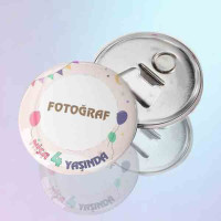 Fotoğraflı Kişiye Özel Doğum Günü Magnet Açacak - Yaş Günü Hediyeliği