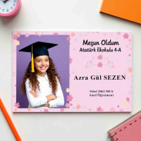 Mezuniyet Magneti | Kişiye Özel Fotoğraflı ve İsimli Tasarım