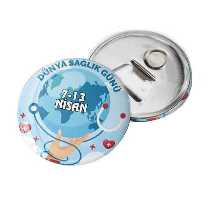 Sağlık Haftası Hediye Magneti | Buzdolabı Magneti saglik-haftasi-hediye-magneti-saglikli-yasam