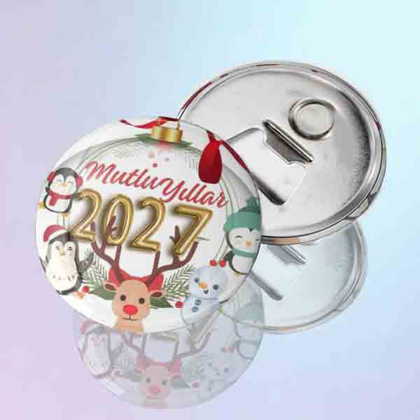 2027 Yılbaşı Temalı Magnet Açacak Tasarımı 2027-mutlu-yillar-yazili-penguen-ve-ren-geyigi-figurli-metal-magnet-acacak