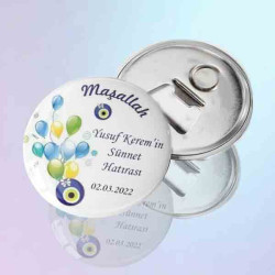 Yuvarlak Açacak Magnet Sünnet | Hatırası Balonlu